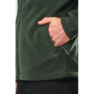 Full zip microfleece jacket man